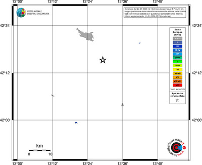 Mappa EMS - territori località