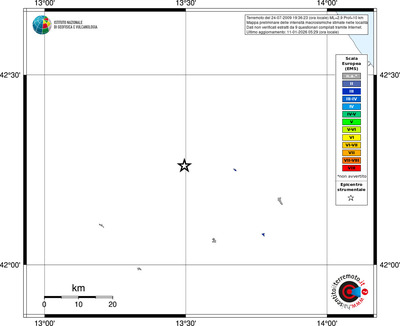 Mappa EMS - territori località