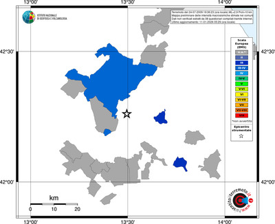 Mappa EMS - territori comuni