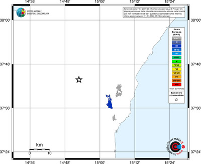 Mappa EMS - territori località