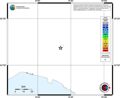 Mappa EMS - territori località