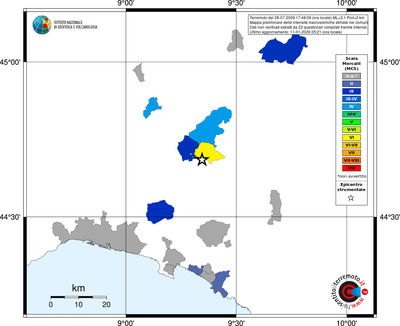 Mappa MCS - territori comuni