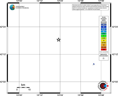 Mappa EMS - territori località