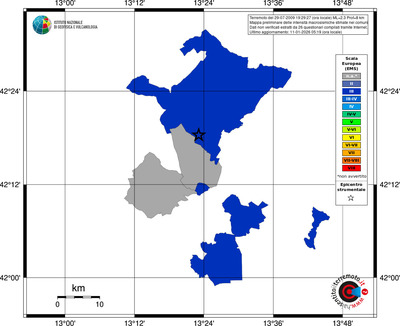 Mappa EMS - territori comuni