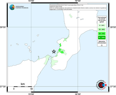 Mappa territorio comunale con almeno 3 questionari