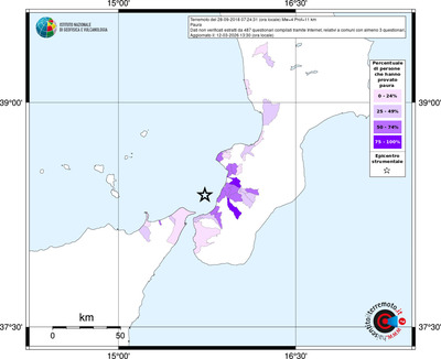 Mappa territorio comunale con almeno 3 questionari