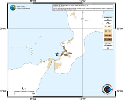 Mappa territorio comunale con almeno 3 questionari