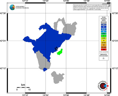 Mappa EMS - territori comuni