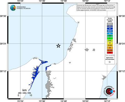 Mappa EMS - territori località