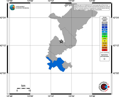 Mappa EMS - territori comuni