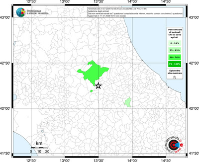 Mappa territorio comunale con almeno 3 questionari