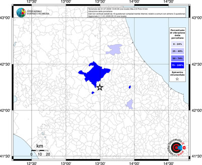 Mappa territorio comunale con almeno 3 questionari
