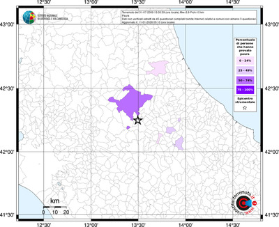 Mappa territorio comunale con almeno 3 questionari