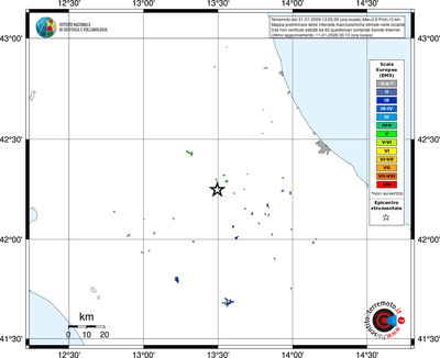 Mappa EMS - territori località