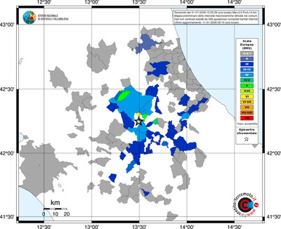Mappa EMS - territori comuni