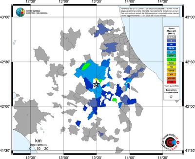 Mappa MCS - territori comuni