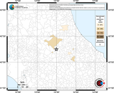 Mappa territorio comunale con almeno 3 questionari