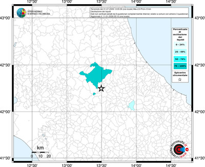 Mappa territorio comunale con almeno 3 questionari