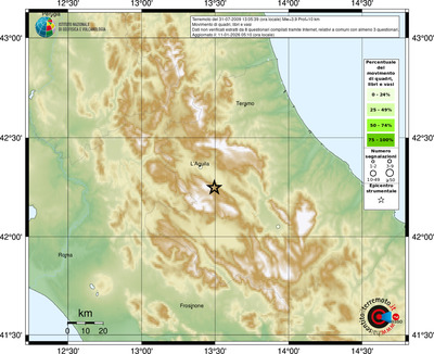 Mappa comuni con almeno 3 questionari