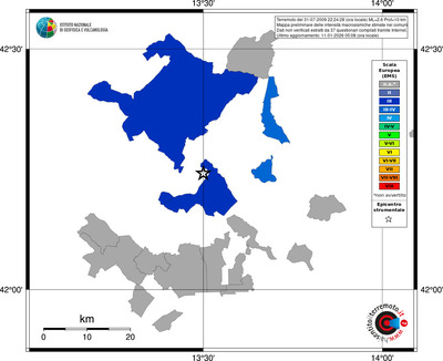Mappa EMS - territori comuni