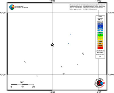 Mappa MCS - territori località