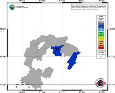 Mappa EMS - territori comuni