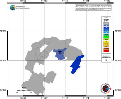 Mappa MCS - territori comuni
