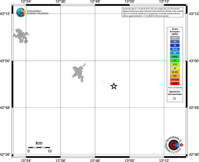 Mappa EMS - territori località