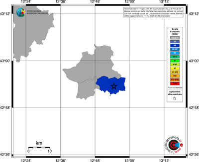 Mappa EMS - territori comuni