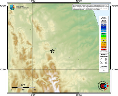 Mappa EMS - località