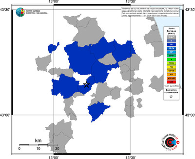 Mappa EMS - territori comuni