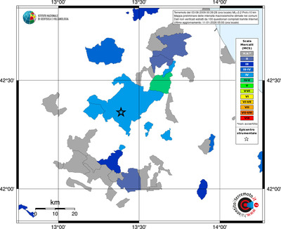 Mappa MCS - territori comuni