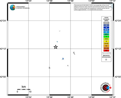 Mappa EMS - territori località