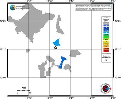 Mappa EMS - territori comuni
