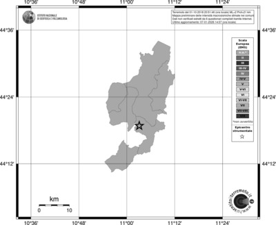 Mappa EMS - territori comuni