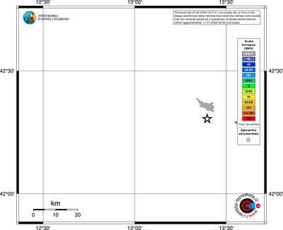 Mappa EMS - territori località