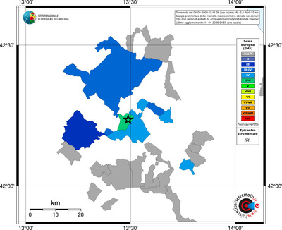 Mappa EMS - territori comuni