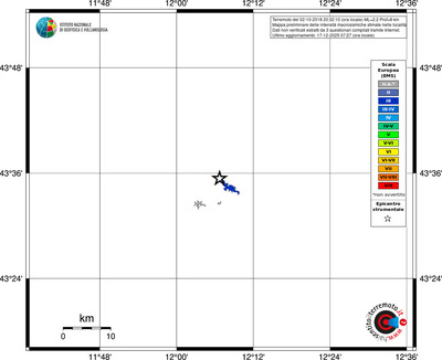 Mappa EMS - territori località