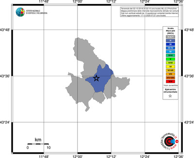 Mappa MCS - territori comuni