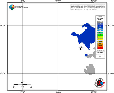 Mappa EMS - territori comuni
