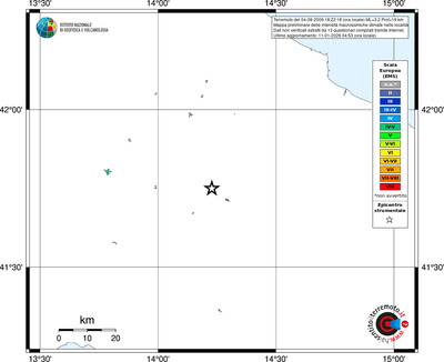 Mappa EMS - territori località