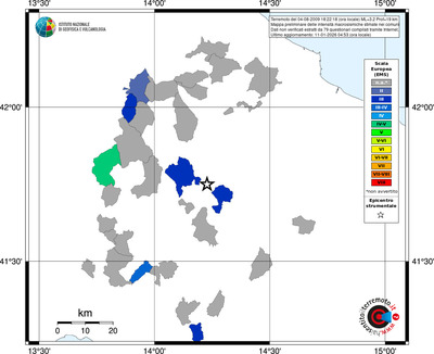 Mappa EMS - territori comuni