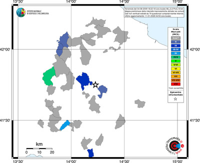 Mappa MCS - territori comuni