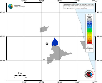 Mappa EMS - territori comuni