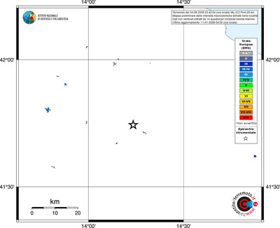 Mappa EMS - territori località