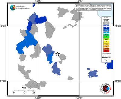 Mappa MCS - territori comuni