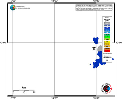 Mappa EMS - territori comuni
