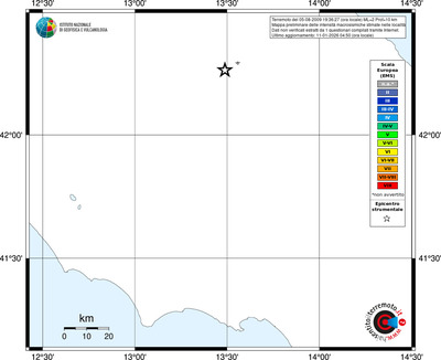 Mappa EMS - territori località