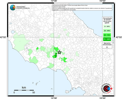 Mappa territorio comunale con almeno 3 questionari