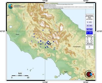 Mappa comuni con almeno 3 questionari